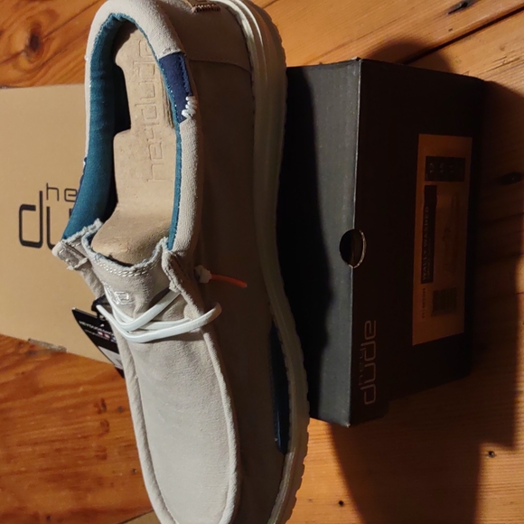 New hey dudes wally washed  sz 11 smoke grey - Picture 3 of 3